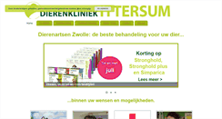Desktop Screenshot of dierenkliniekittersum.nl