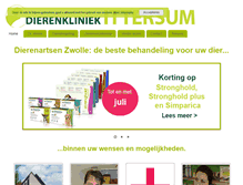 Tablet Screenshot of dierenkliniekittersum.nl